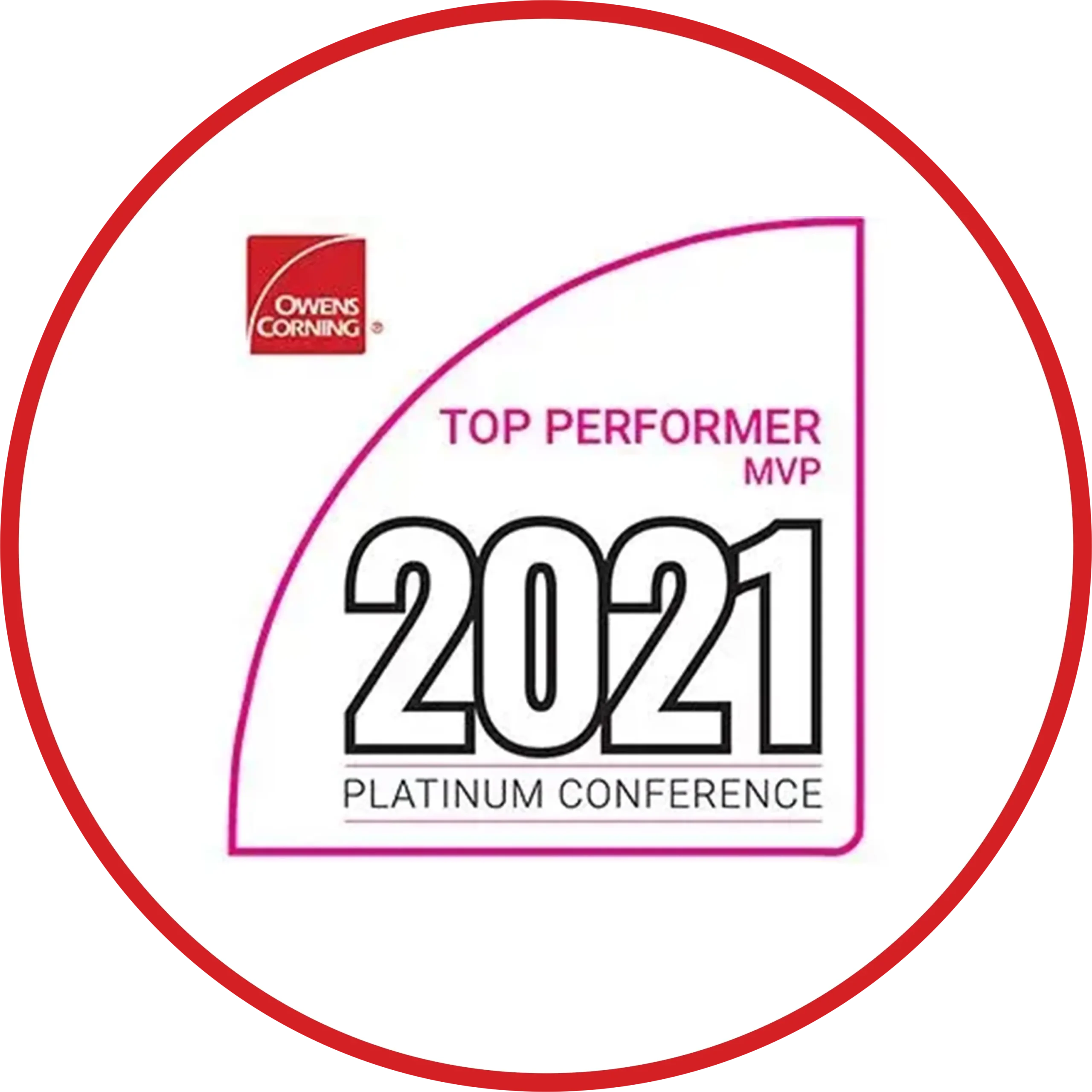 2021 Platinum MVP Award
